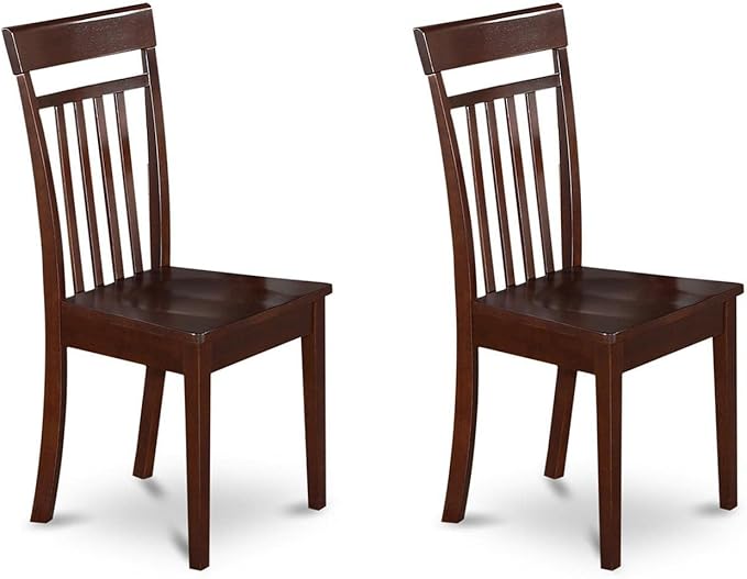 East West Furniture ANCA5-MAH-W 5 Piece Dining Table Set - Image 5