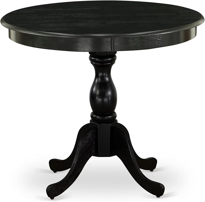 East West Furniture AMAB3-ABK-24 3 Piece Modern Dining Table Set Contains a - Image 3