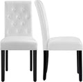 Yaheetech Dining Chairs Set of 2 Modern Style Faux Leather Dining Room Chairs by Yaheetech