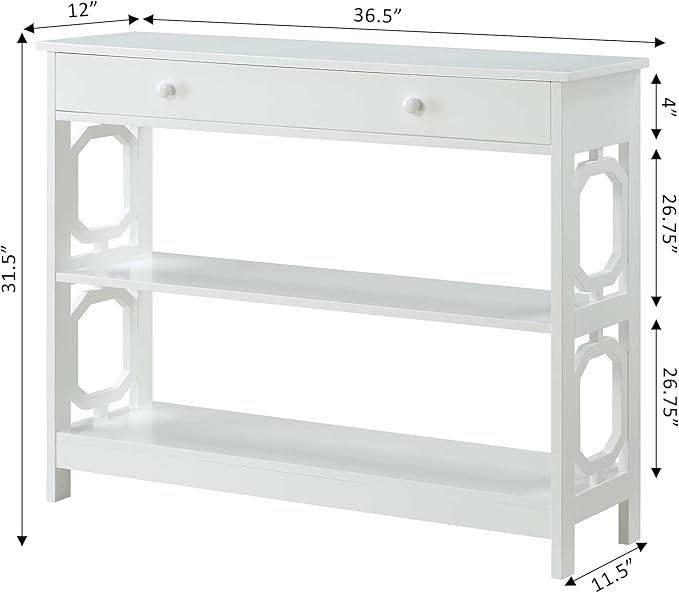 Convenience Concepts Omega 1 Drawer Console Table - Image 8