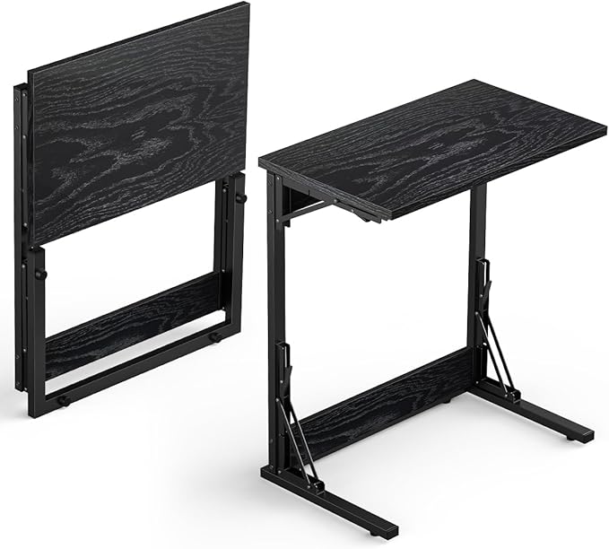 Tatub Folding TV Tray Table Set of 2, Small Sofa-Side Laptop Desk by Tatub