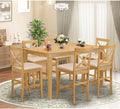 East West Furniture CAPU7H-OAK-C 7 Piece Kitchen Counter Height Dining Table by EastWestFurniture