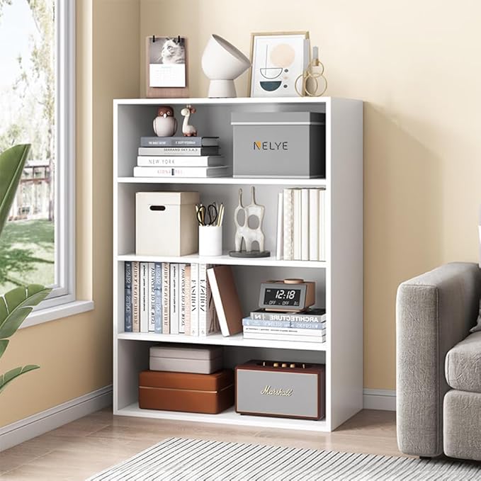 Basic Open Shelf Bookcase by NELYE