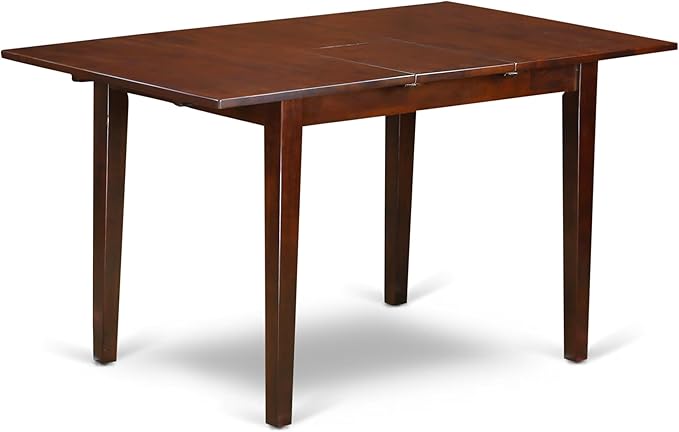 East West Furniture PSNO6C-MAH-W 6 Piece Kitchen Table & Chairs Set Contains a - Image 6