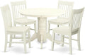 East West Furniture SHNO5-LWH-W 5 Piece Kitchen Table & Chairs Set Includes a by EastWestFurniture