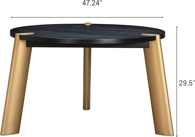 NTC Tribase 47 Inch Modern Design, Round Dinner Table - Image 2
