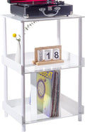 Antilope 18x14 White Acrylic Record Player Stand by Antilope