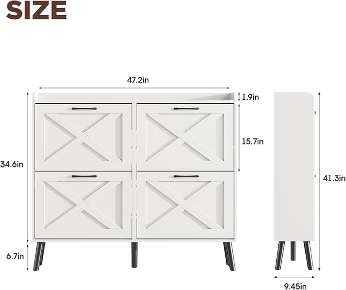Maupvit Large Shoe Storage Cabinet - Image 2