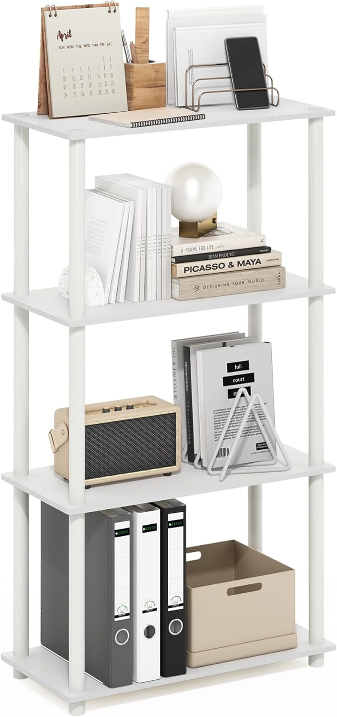 Furinno Turn-N-Tube 4-Tier Multipurpose Shelf Display Rack by Furinno-FitsYourSpaceFitsYourBudget