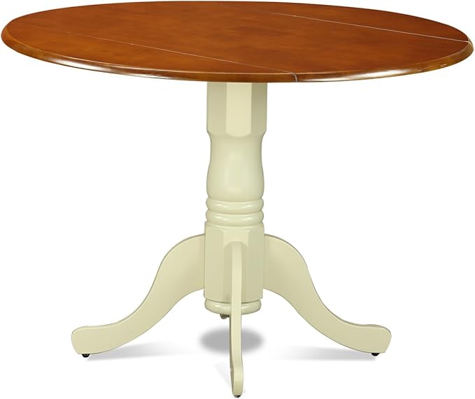East West Furniture DLWE5-BMK-W 5 Piece Dinette Set - Image 4