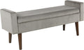HomePop Home Decor | Upholstered Modern Velvet Storage Ottoman Bench | Ottoman by HomePop