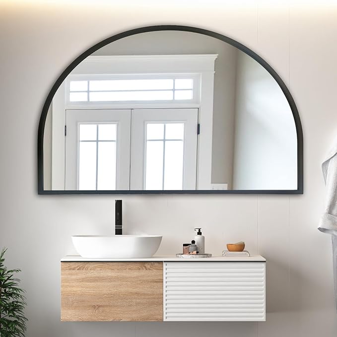 WAMIRRO Big Black Arched Mirror - Image 8