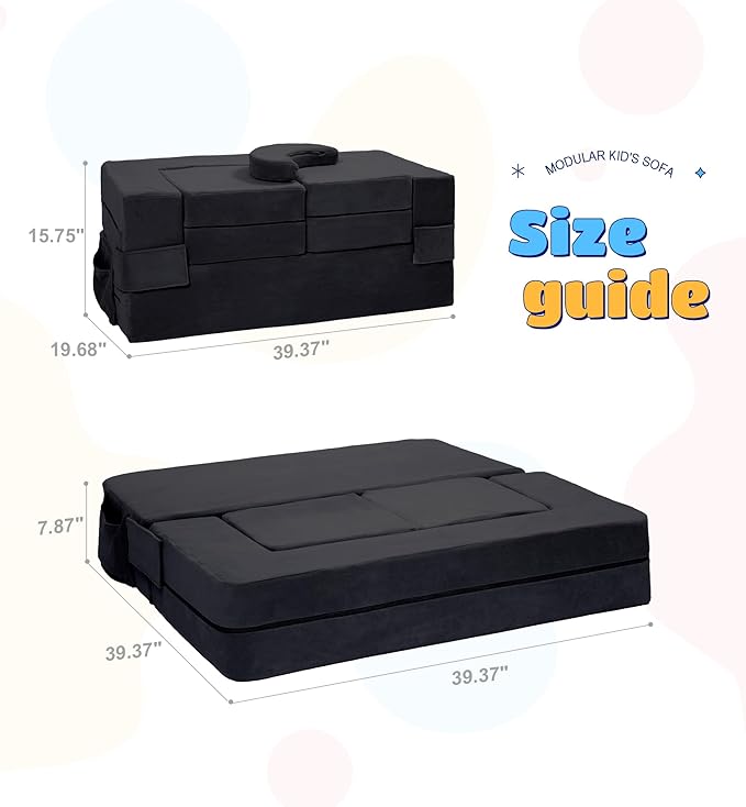 Modular Kids Sofa, Toddler Couch Foam Armchair - Image 2