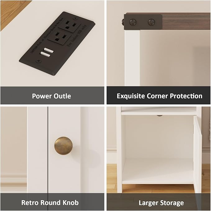 Farmhouse Nightstand Set of 2 - Image 7