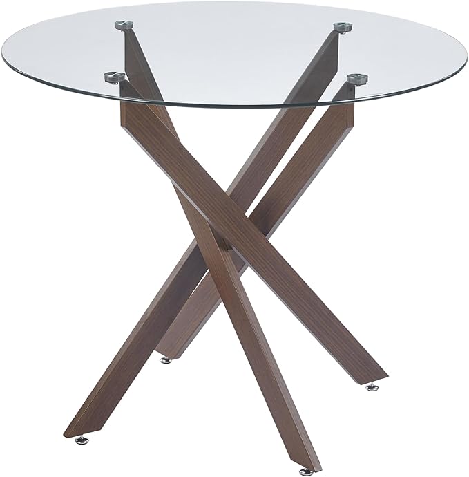 Dining Table for 4 Modern Round Dining Table 35.43" Kitchen & Dining Room Tables - Image 3