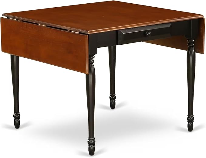 East West Furniture MZNI3-BCH-W 3 Piece Dining Table Set - Image 9