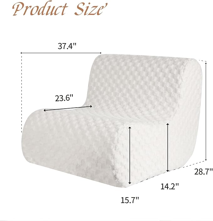 Bean Bag Chairs for Adults, Comfy Floor Sofa - Image 2