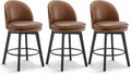 Counter Height Barstools 26 inch Upholstered Swivel Bar Stools by Kislot