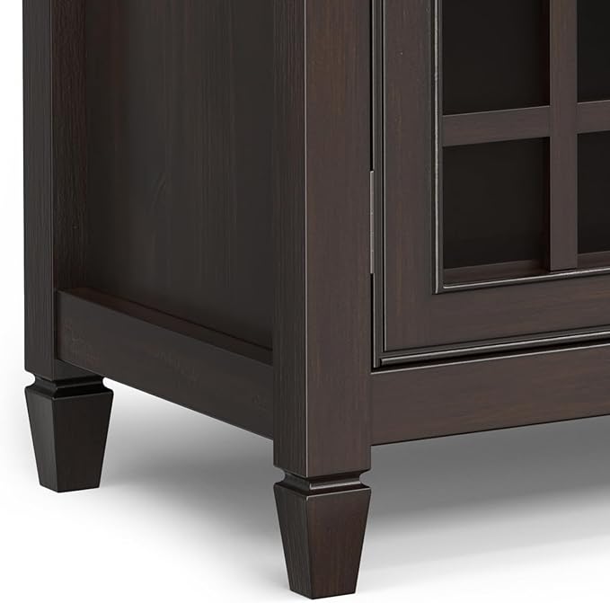 SIMPLIHOME Connaught SOLID WOOD 60 inch Wide Traditional Wide Storage Cabinet - Image 11