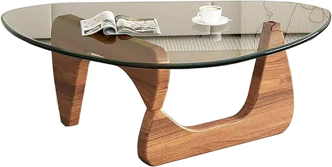 Modern Glass Coffee Table for Living Room, Small mid Century Coffee Table - Image 9