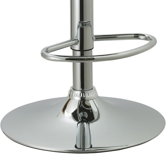 AC Pacific Contemporary Adjustable Swivel Kitchen Bar Stool Chair - Image 9