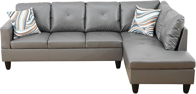 L Shaped Sectional Couches, Leather Modular Sectional Sofa - Image 7