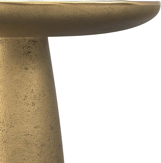 SIMPLIHOME Dominique Metal Table in Antique Brass, 18-inch Round, 19.75-inch - Image 10