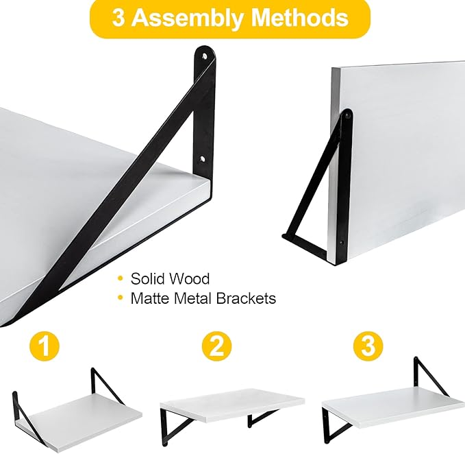 SAUMONIERES Floating Shelves Bookshelf - Image 4