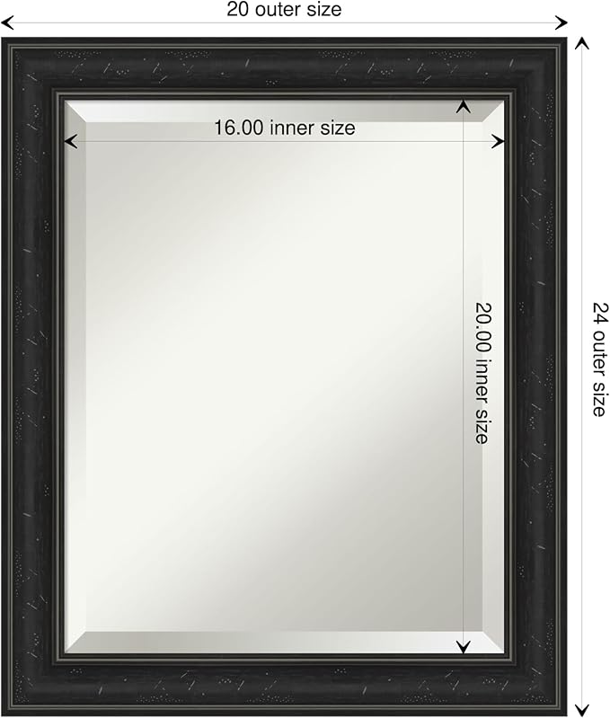 Amanti Art Black Bathroom Mirror - Image 4