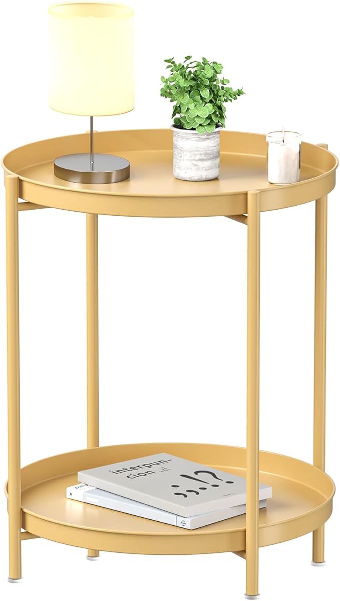 EKNITEY 2 Tier Side Table by EKNITEY