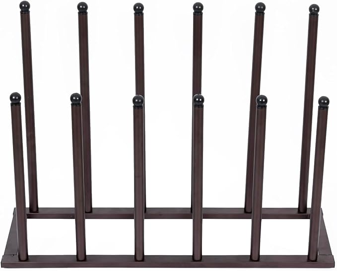 MyGift Bronze Tone Metal Freestanding Boot Rack, Shoe Rack - Image 6