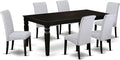 East West Furniture LGBA7-BLK-05 7 Piece Dining Room Table Set Consist of a by EastWestFurniture