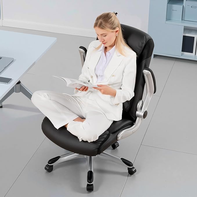 COMHOMA Big and Tall Office Chair, High Back Leather Executive Chair - Image 2