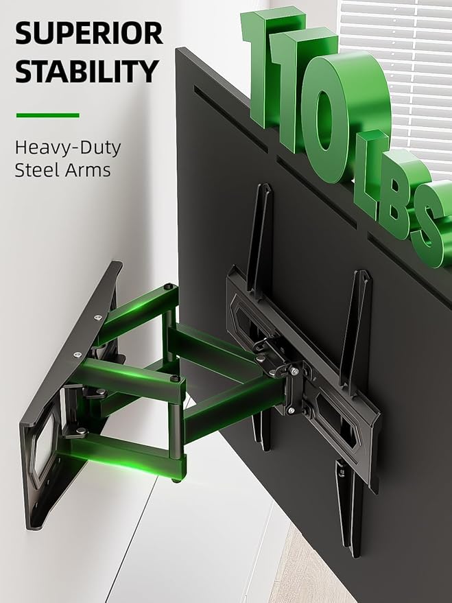 USX MOUNT TV Wall Mount for 32-65 inch Flat Screen/LED/4K up to 110lbs - Image 8