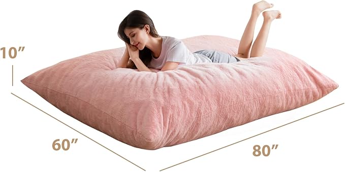 BYBYME 3 in 1 Bean Bag Chair, Convertible Chair Folds from Bean Bag to Lounger - Image 2
