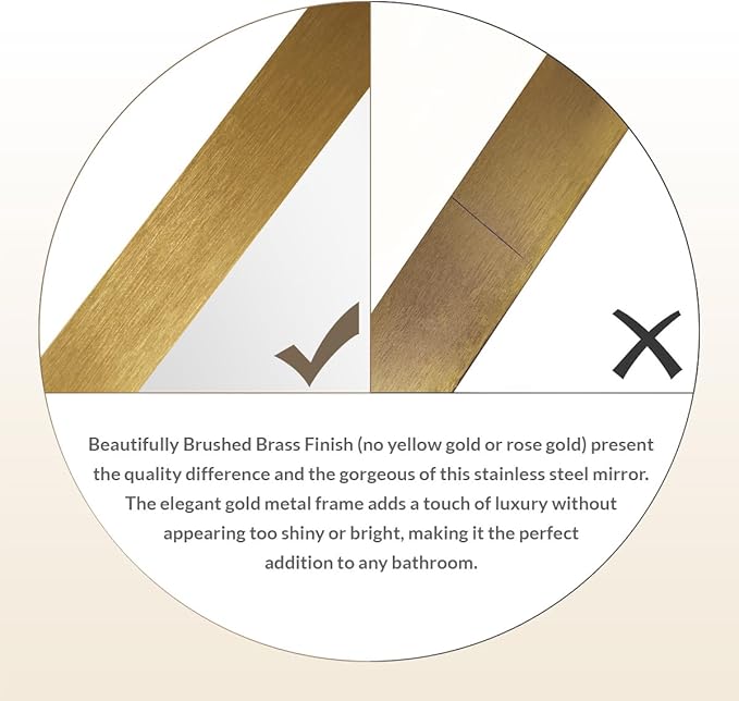 ANDY STAR Gold Bathroom Mirrors - Image 7