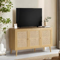Rattan Entryway Table, Entertainment Center by FONTOI