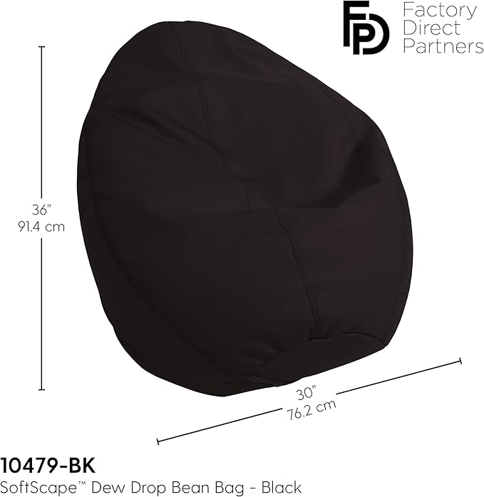 FDP SoftScape Dew Drop Bean Bag Chair - Image 3