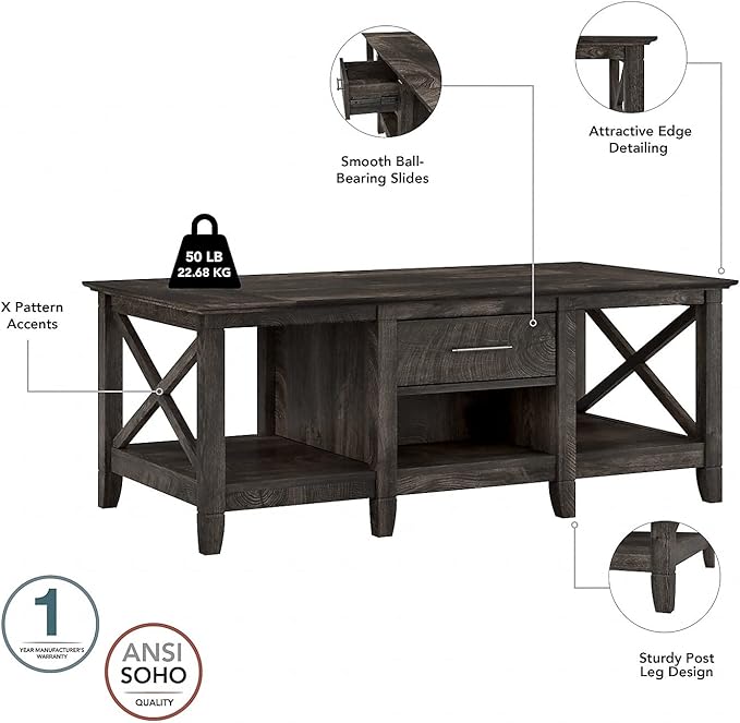Bush Furniture Key West Coffee Table - Image 4