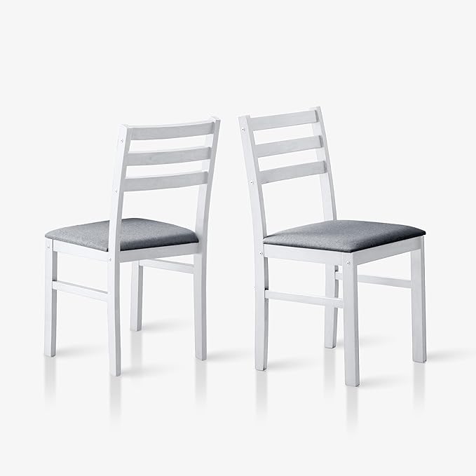 Livinia Seattle Modern Farmhouse Kitchen Dining Room Chair Set of 2, Solid Wood by Livinia