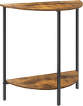 Homode Half Moon Table, Small Entryway Table, Half Round Entry Table, Narrow by Homode