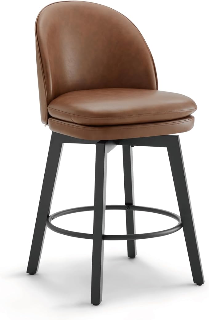 Counter Height Barstools 26 inch Upholstered Swivel Bar Stools by Kislot
