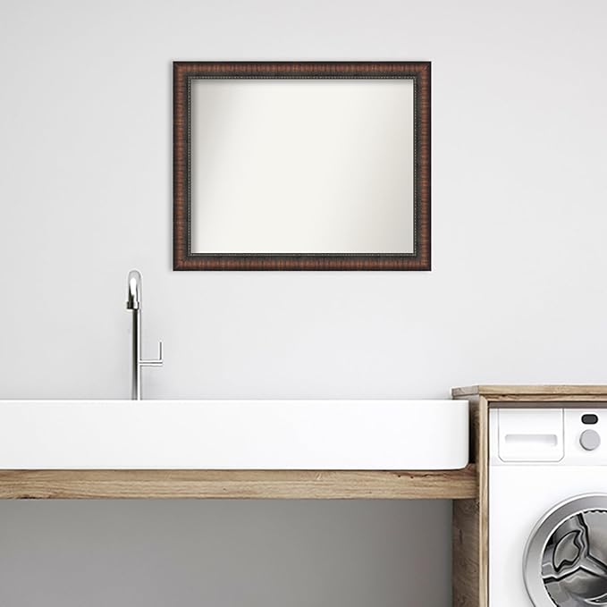 Amanti Art White Bathroom Mirror - Image 6
