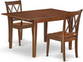East West Furniture MLCL3-MAH-W 3 Piece Dining Table Set by EastWestFurniture