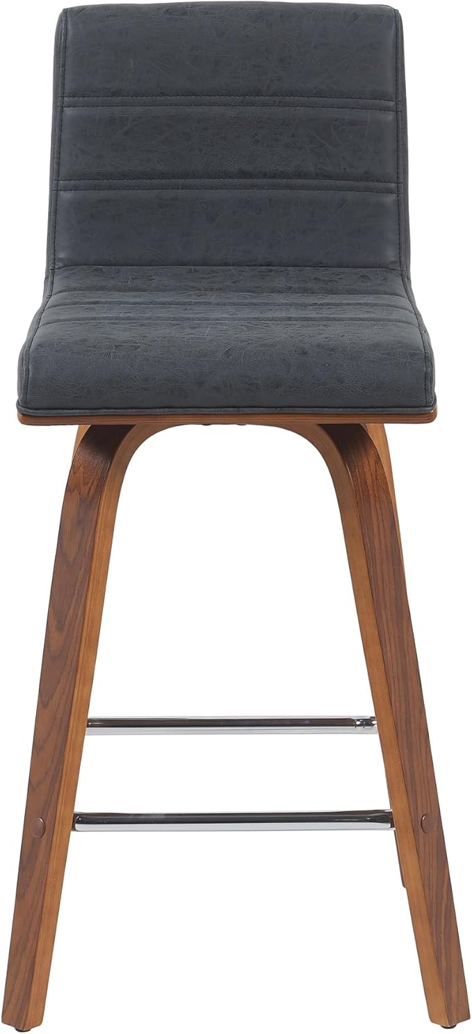 Armen Living Vienna Modern Swivel 26" Counter Height Barstool - Image 3