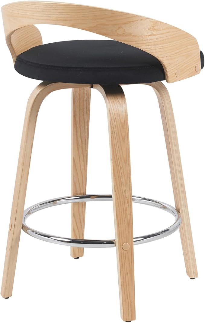 Sonia Modern Swivel Counter Height Bar Stool - Image 4