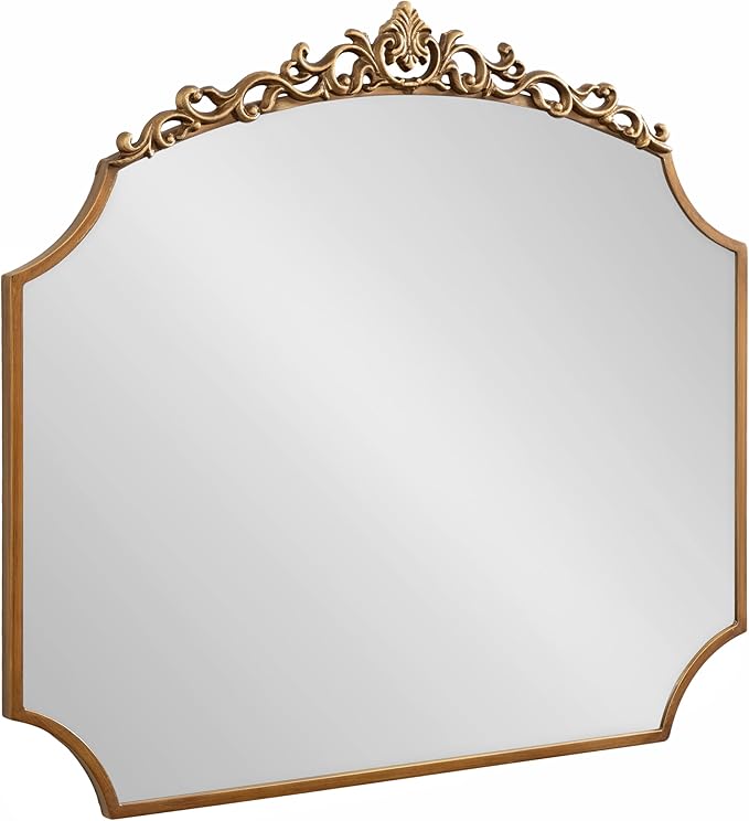 Kate and Laurel Arendahl Ornate Traditional Arched Scallop Mirror; 24 x 36; by KateandLaurel