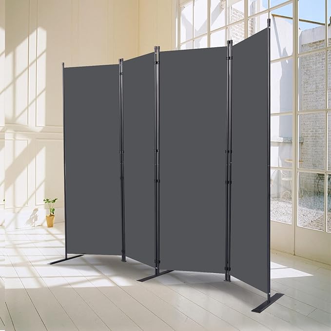 Wall Divider, 4 Panel Room dividers and Folding Privacy Screens - Image 7
