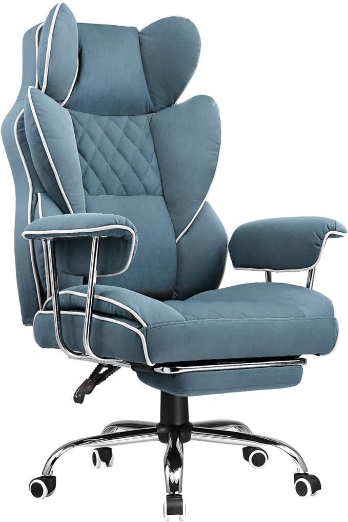 COMHOMA Big and Tall Office Chair, High Back Leather Gaming Chair by ComHoma