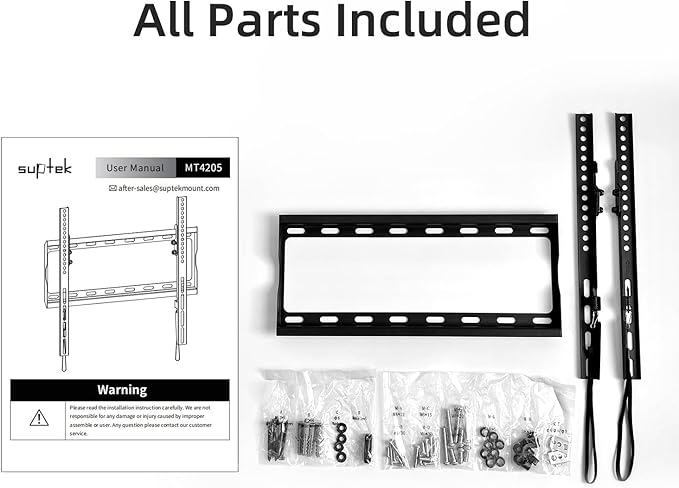 Suptek Tilt TV Wall Mount for Most 26-60 inch LED, LCD and Plasma TV, Max - Image 7